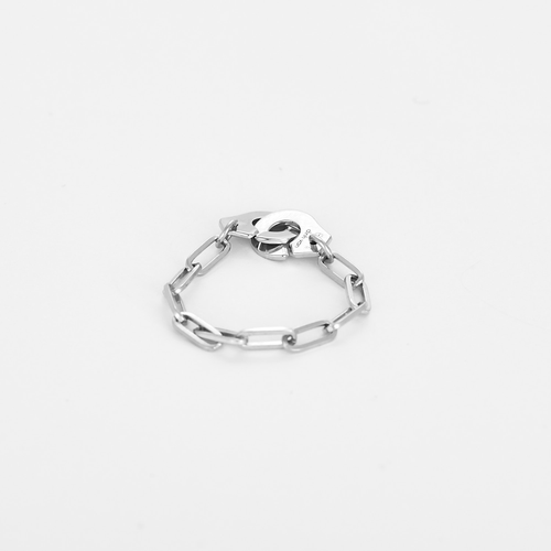 DINH VAN - Menottes R7 - Bague souple en or blanc 58 Facettes DV36241-2