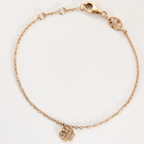 Vanessa Tugendhaft - Bracelet en or rose et diamants : 0,12 carat 58 Facettes DV36645-6