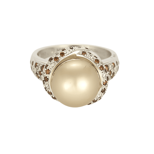 MAUBOUSSIN - Caviar mon Amour- Bague or gris, perle de culture Gold, diamants 58 Facettes DV35831-3