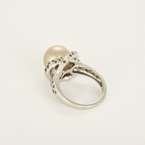 MAUBOUSSIN - Caviar mon Amour- Bague or gris, perle de culture Gold, diamants 58 Facettes DV35831-3