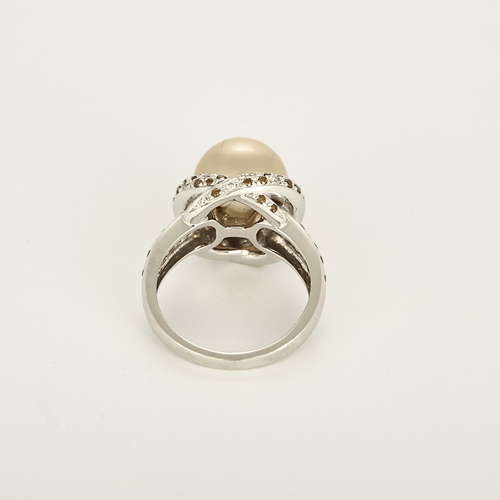 MAUBOUSSIN - Caviar mon Amour- Bague or gris, perle de culture Gold, diamants 58 Facettes DV35831-3