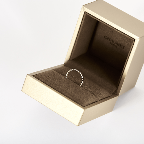 CHAUMET - Bee my love - Alliance en Or blanc 18k (750 millièmes) 58 Facettes DV36618-1