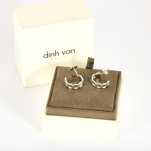 Boucles d'oreilles en Or blanc 18k (750 millièmes) et Diamant 58 Facettes DV35831-2