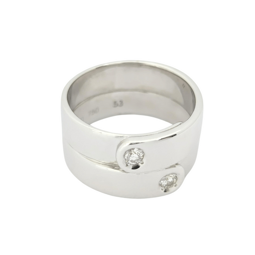 Ring 53 Dinh Van ring in white gold and diamonds 58 Facettes 29043