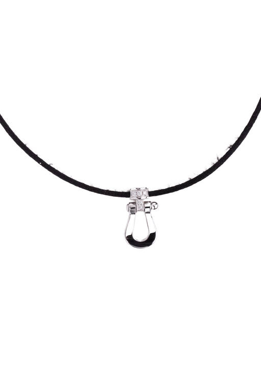 FRED Force 10 Necklace 750/1000 White Gold 58 Facettes 65209-61407