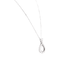 Collier Collier - Pendentif goutte en or blanc 750 et diamant taille brillant 58 Facettes 35216