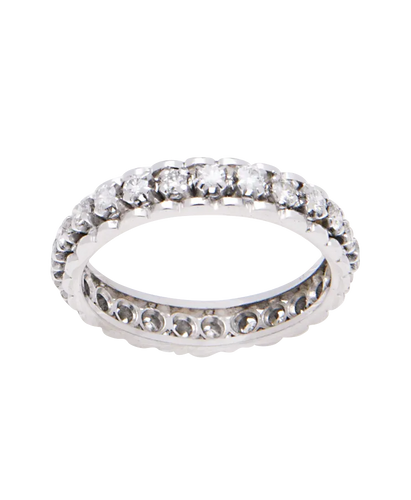 Bague 56 Alliance tour complet en or blanc 18K et diamants 1,25 ct 58 Facettes BO220667/AllianceTourComplet