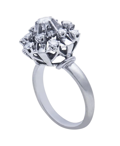 Bague 53 Siècle Révolu - Alliance en or blanc 18K et diamants 58 Facettes BO210310/SIECLEREVOLU