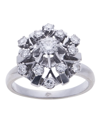 Bague 53 Siècle Révolu - Alliance en or blanc 18K et diamants 58 Facettes BO210310/SIECLEREVOLU