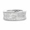 Bague 54 Alliance tour complet en or blanc 750 et diamants 58 Facettes OC-61E00505