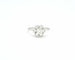 Bague Bague en or blanc 18 ct avec diamant central 0,43 ct et entourage 58 Facettes 10466