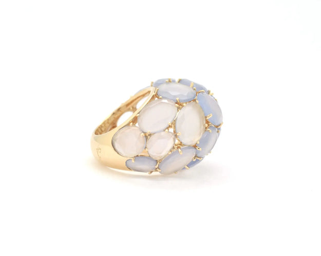 Bague Pomellato Capri - Bague en or jaune 18 ct et calcédoine 58 Facettes 13192