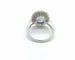 Bague 53 Bague en or blanc 18 ct avec saphir de Ceylan 4 ct et diamants 58 Facettes 6496