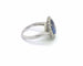 Bague 53 Bague en or blanc 18 ct avec saphir de Ceylan 4 ct et diamants 58 Facettes 6496