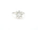 Bague Bague en or blanc 18 ct avec diamant central 0,56 ct et pavé 58 Facettes 13024