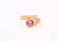 Bague Bague serpent en or jaune 18 kt avec rubis 0,80 ct et diamants 58 Facettes 8951