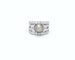 Bague Bague bandeau en or blanc 18 ct avec perle de Tahiti et diamants 58 Facettes 5690