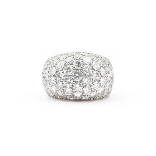Bague Bague bandeau en or blanc 18 ct avec diamants 2,80 ct 58 Facettes 17315