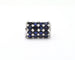 Bague Bague en or blanc 18 kt avec saphir 3 ct et diamants pavés 58 Facettes 4105