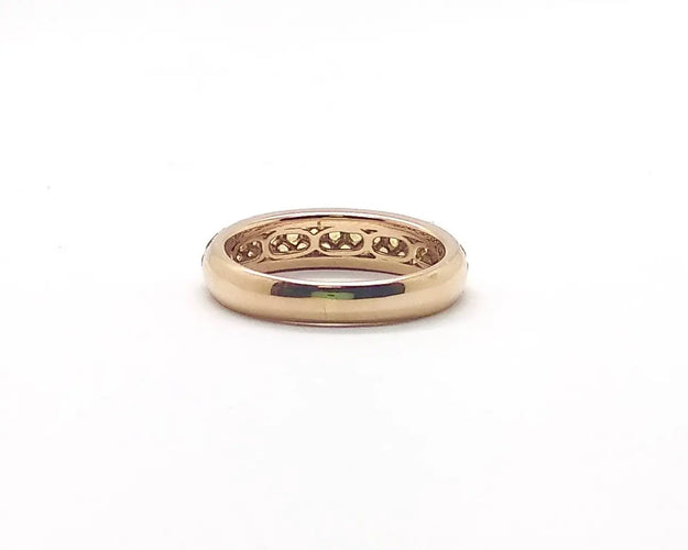 Bague 54 Bague en or jaune 18 kt avec saphirs jaunes 58 Facettes 5543