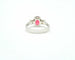 Bague Bague en or blanc 18 ct avec rubellite 1,10 ct et diamants 58 Facettes 9586
