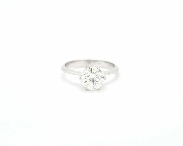 Bague 51 Bague solitaire - Diamant 1,56 ct en or blanc 18 carats 58 Facettes 9909