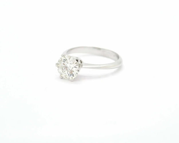 Bague 51 Bague solitaire - Diamant 1,56 ct en or blanc 18 carats 58 Facettes 9909