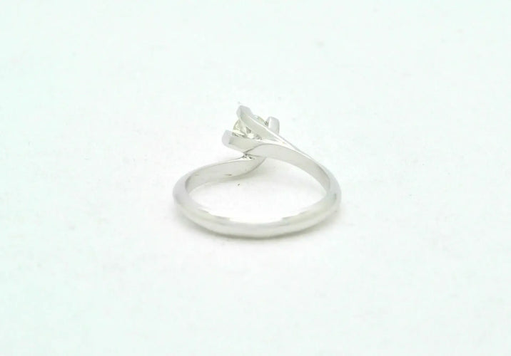 Bague Bague solitaire - Diamant 0,37 ct en or blanc 18 kt 58 Facettes 8171
