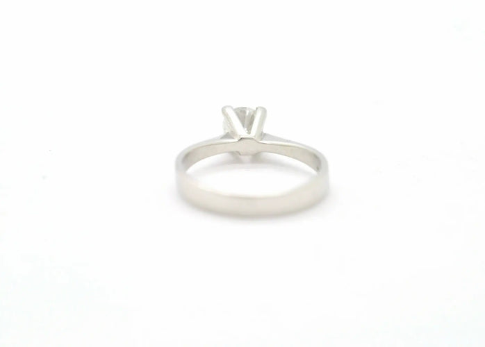 Bague 50 Solitaires - Bague en or blanc 18 kt avec diamant 0,52 ct 58 Facettes 8705