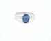 Bague 55 Bague en or blanc 18 ct avec saphir 2,55 ct et diamants 58 Facettes 10523