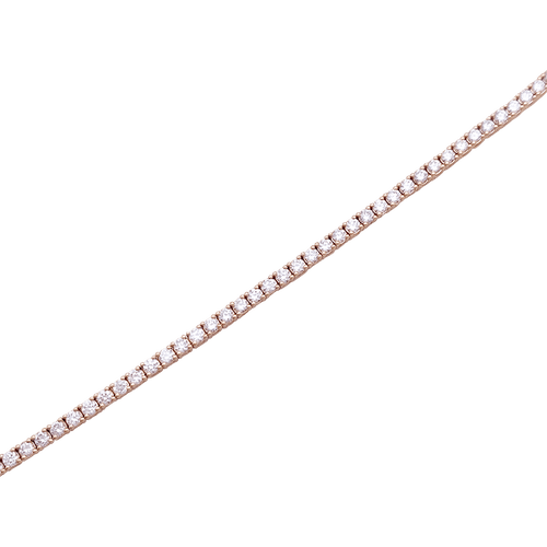 Bracelet Bracelet ligne tennis or rose, diamants. 58 Facettes 34344