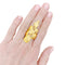 Bague 51 Bague « Volutes » en or jaune 18 carats 58 Facettes 35269