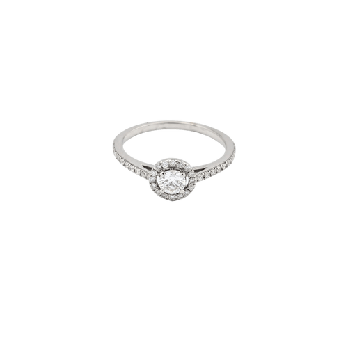 Bague 53 Bague or blanc et diamants 58 Facettes 31068