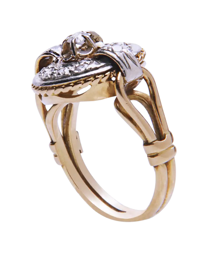 Bague 53 Allégresse - Bague alliance en or 18K bicolore et diamants 58 Facettes BO200089/ALLEGRESSE/PHOTO