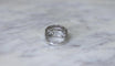 Bague 56 Bague Art Déco en or blanc 18k et platine et diamants 58 Facettes