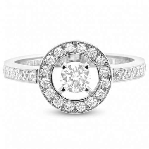 Bague 55 Boucheron Ava - Bague en or gris et diamants 58 Facettes 61E00419