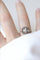 Bague 51.5 Bague Art Déco carrée en or blanc 18kt et diamants 58 Facettes
