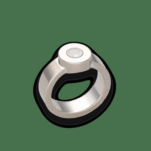 Bague 53 Chopard Happy Diamond - Bague en or gris 18k avec diamant mobile 0,05 ct 58 Facettes FB11097