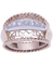 Bague 49 Circa 1920 - Bague jarretière en or 18K à diamants taille ancienne 58 Facettes BO210356/CIRCA1920
