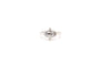 Bague 53 Bague en platine avec diamant navette et diamants baguette 58 Facettes 24035 / 24036