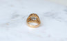 Bague 58.5 Bague cocktail cible en or rose 18k et platine et diamants 2,40 cts 58 Facettes