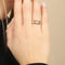 Bague 51 Bague jonc bombée en or jaune 750 et diamants 58 Facettes OC-61E00511