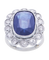 Bague 43 Shiny Marguerite - Bague marguerite en or blanc saphir de Ceylan et diamants 58 Facettes BO200038/SHINYMARGUERITE