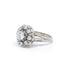 Ring 58 / White/Grey / 750‰ Gold and 950‰ Platinum Marguerite Diamond Ring 58 Facettes 230107R