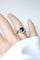 Bague 53.5 Bague marguerite saphir 2,40 ct et diamants en or blanc 18k 58 Facettes