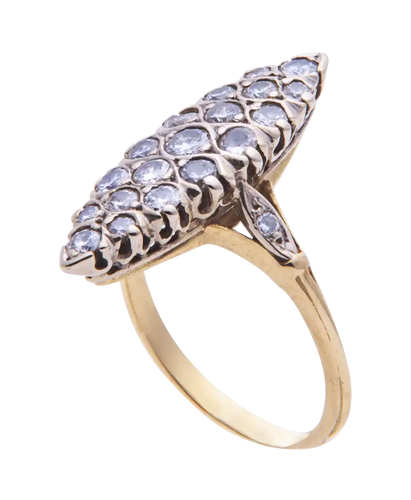 Bague 52 Marquise Festive - Bague marquise en or rose 18K et diamants 58 Facettes BO200121/FESTIVEMARQUISE