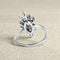Bague 57 Bague marquise en or gris 18K, saphir et diamants 58 Facettes 61100105