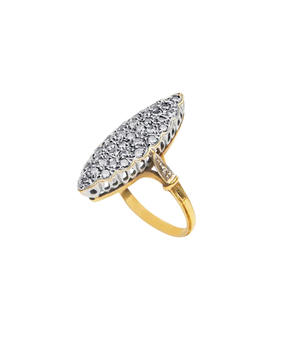Bague 55 Marquise En Fête - Bague marquise en or 18K et diamants 58 Facettes BO220719/MarquiseEnFête