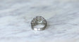 Bague 56 Mauboussin - Bague dôme en platine et diamant coussin 1,57 ct 58 Facettes