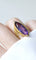 Bague 54 Bague marquise cocktail en or jaune 18kt et améthyste 58 Facettes